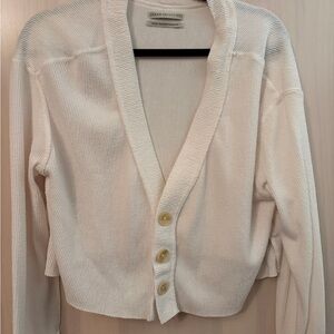 Women's Cream Cardigan Sweater